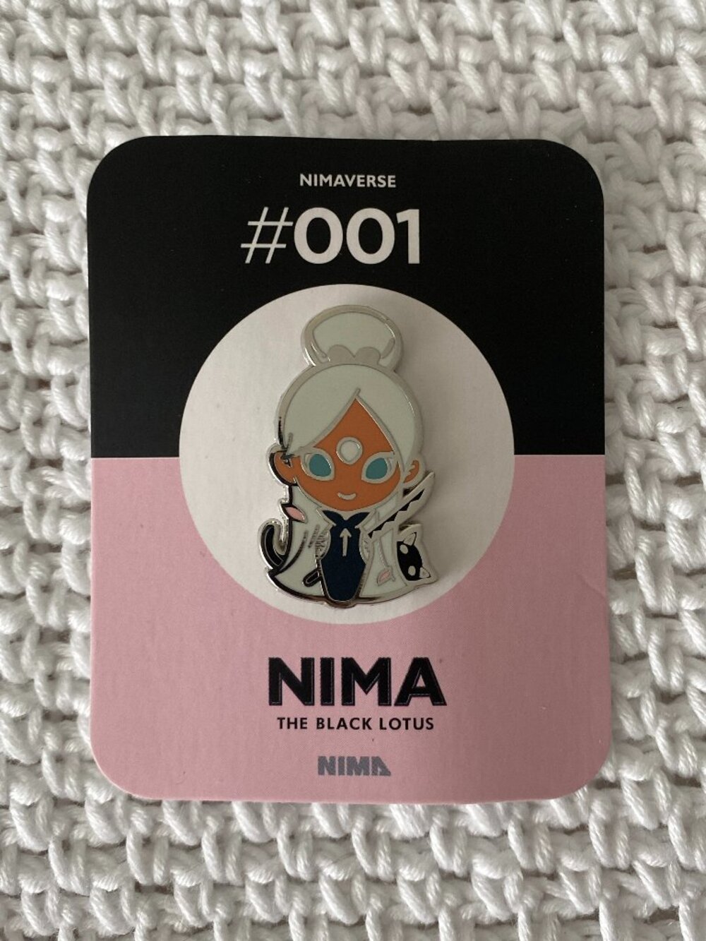 RossDraws (Ross Tran) Nimaverse #001 "Nima" The Black Lotus Enamel Pin
